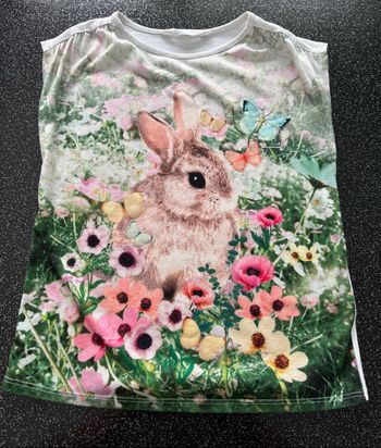 H&M - t-shirt lapin fille 6-8 ans
