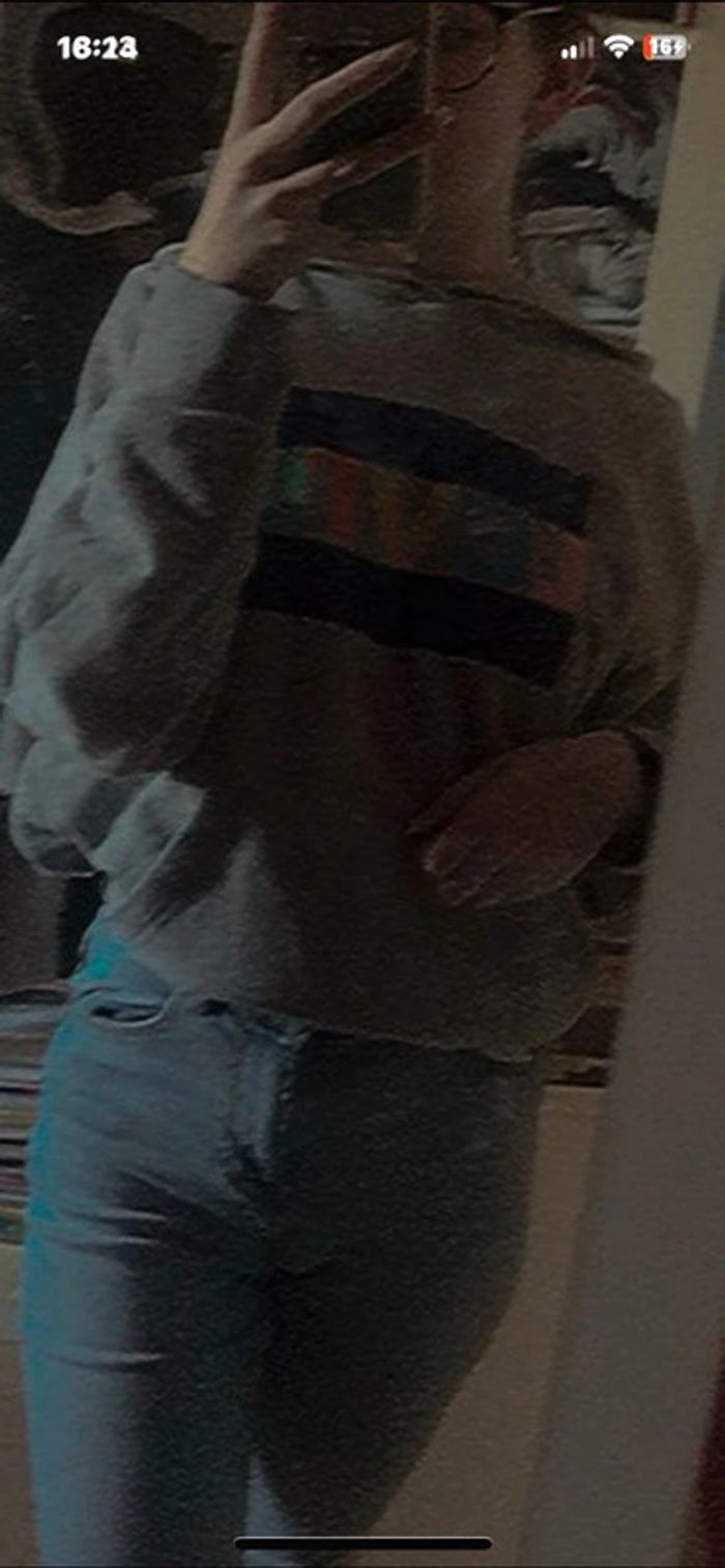 Sweat à capuche Levi’s gris unisexe 🌈 logo coloré vintage - photo numéro 9