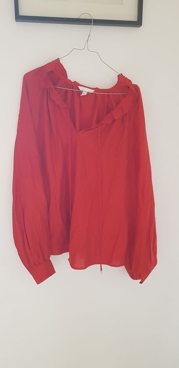 Blouse rouge XL neuve H&M 2025