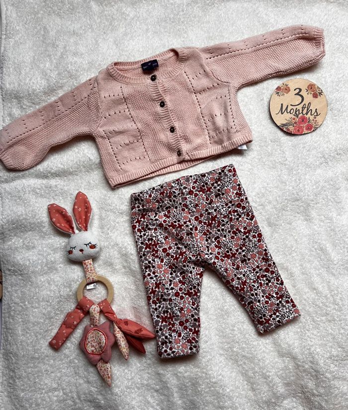 Lot de 2 gilets + 1 pantalon sergent Major 3 mois - photo numéro 3