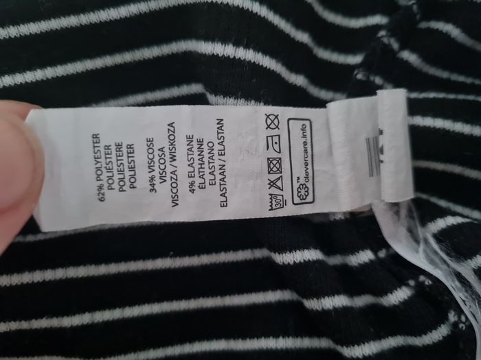 Top Monoprix rayé noir et blanc - photo numéro 3
