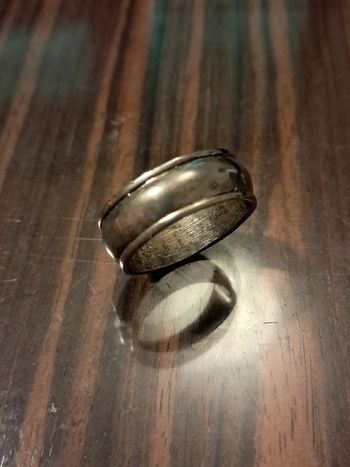 Grand anneau couleur argent