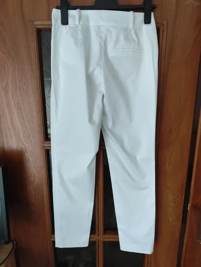 Pantalon à pinces blanc - photo numéro 2