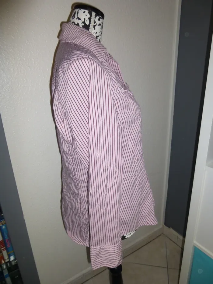 chemise manche longue rose CECIL taille M - photo numéro 2