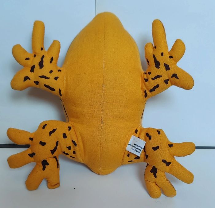 Peluche Grenouille jaune/noir El savador - photo numéro 4