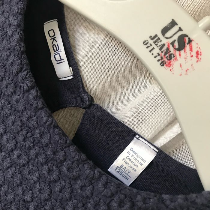 T-shirt tunique marine 8 ans Okaidi - photo numéro 2