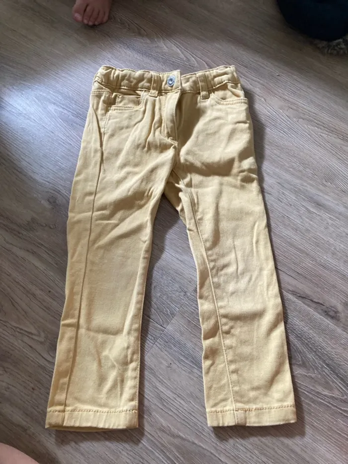 Pantalon jaune 2-3 ans tex - photo numéro 2