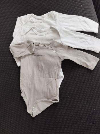 Bodies manches longues garçon 6 mois en lot