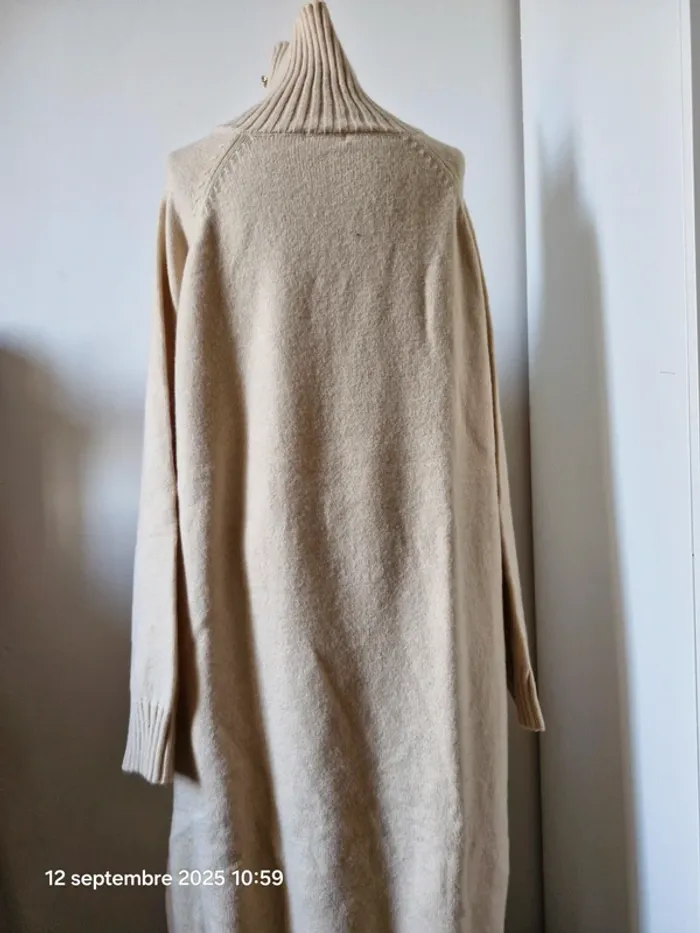 Robe pull oversize beige sable -Neuve étiquette – T 42/44/46 - photo numéro 6