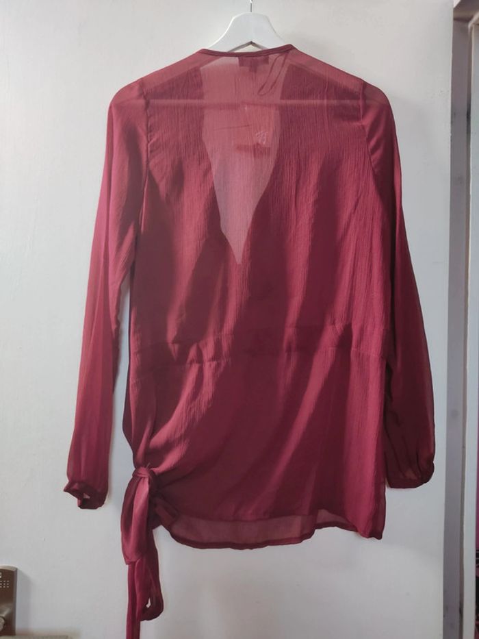 Chemise femme bordeaux 40 Neuve No Excuse La Halle - photo numéro 4