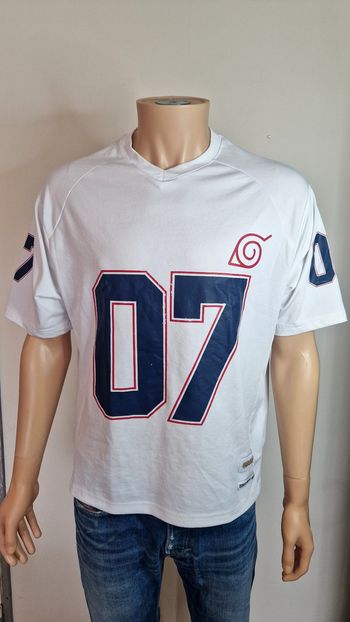 Maillot Naruto Squad Seven 07 Blanc Jersey S Oversize (Taille M) Streetwear Y2K