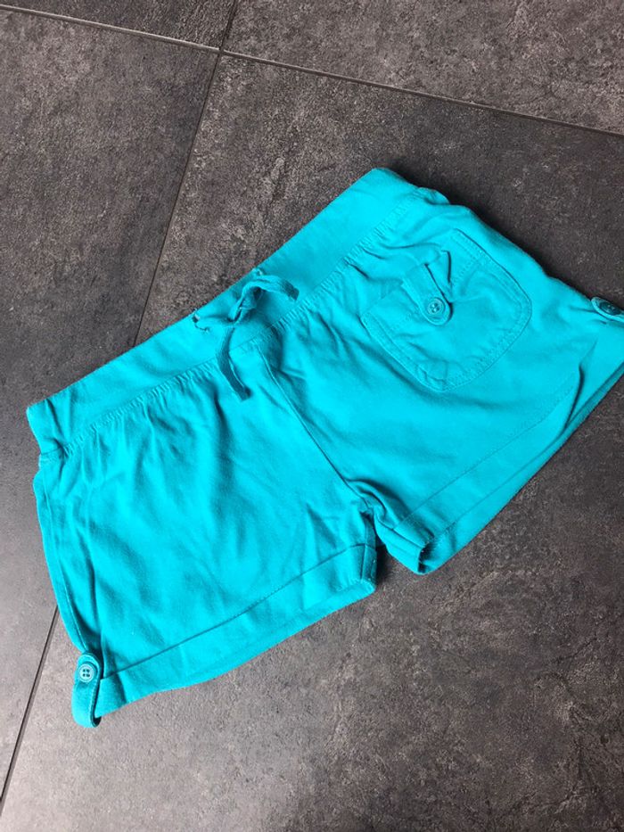 Short fille turquoise 8 ans
