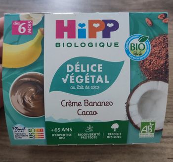 Yaourts végétaux -  Hipp biologique
