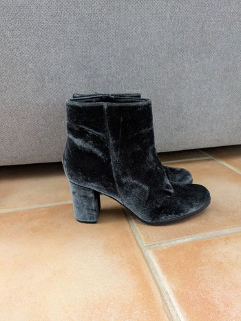 Bottines en velours Versace V1969