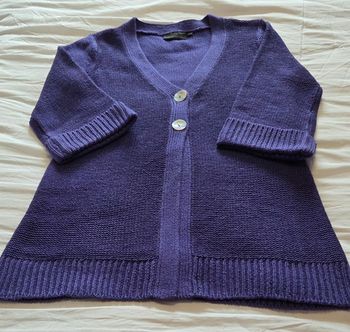 Veste longue violette T.40 KIABI