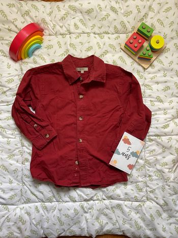 chemise manches longues bordeaux waki 5 ans