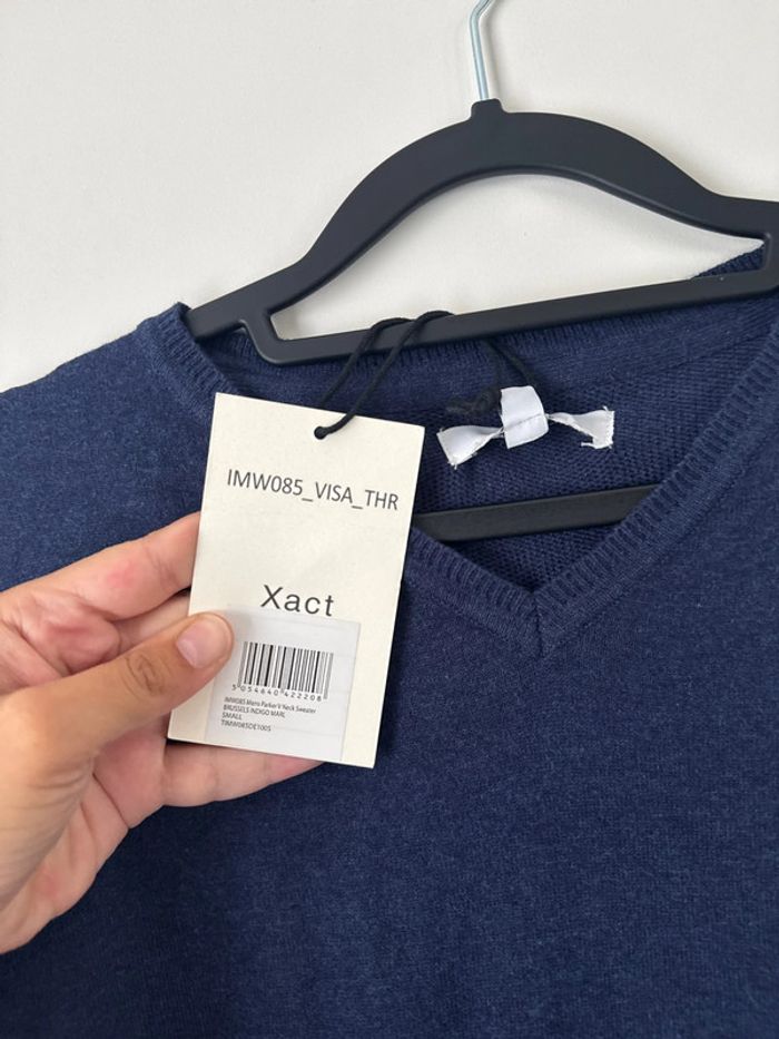 👕 Pull col en V - homme taille S - xact clothing- neuf avec étiquette - photo numéro 3