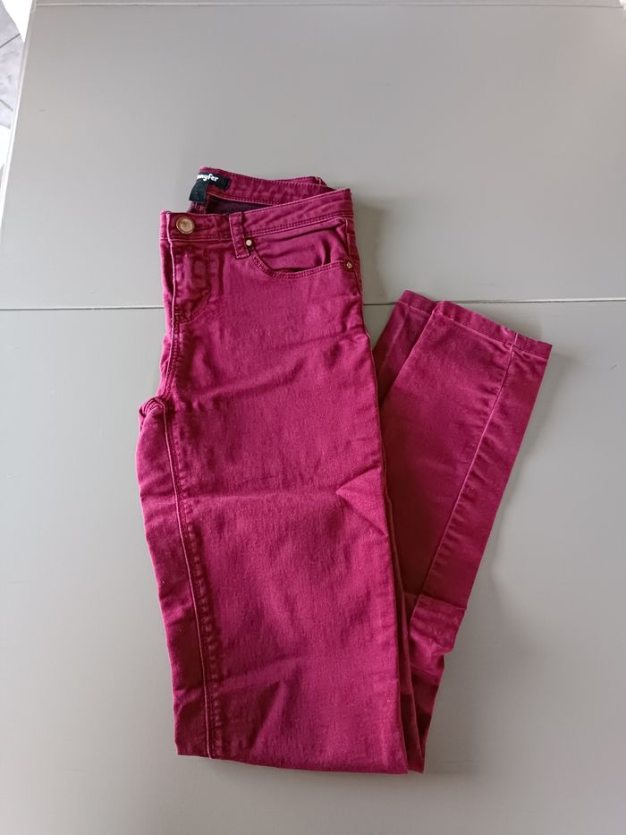 Pantalon Jennyfer bordeaux taille XS - photo numéro 2