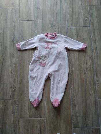 Pyjama velours fille 12 mois