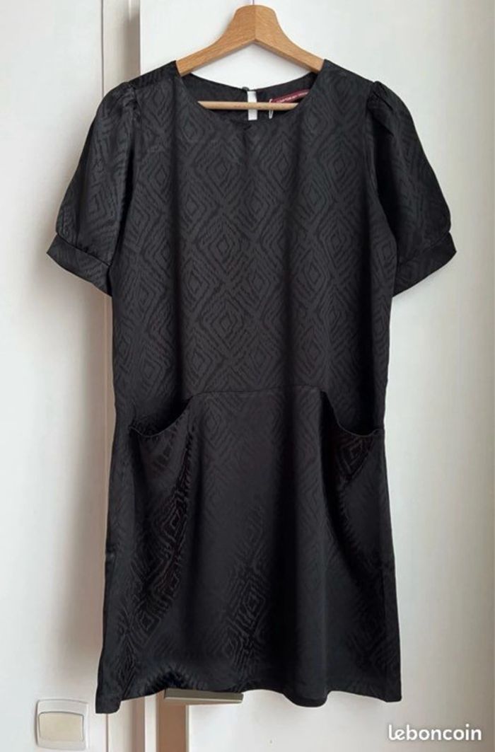 🖤 Robe noire texturée Comptoir des Cotonniers – Taille S