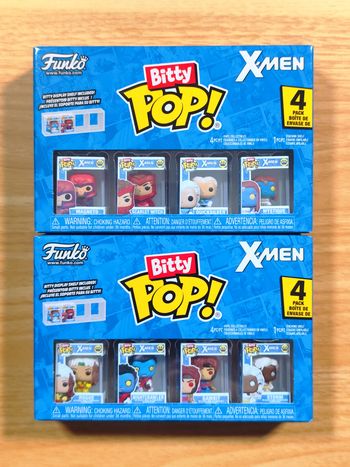 Lot 2 Boîtes Bitty Pop! X-Men - 8 Figurines Mutants (Magneto, Rogue, Gambit...)