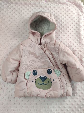 Manteau / doudoune rose 6 mois 