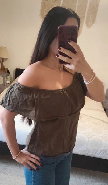 Top kaki épaules dénudées Pimkie S