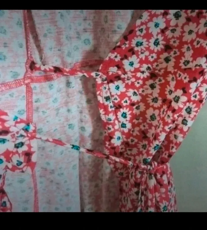 Robe imprimé fleurs ajustable taille s bershka - photo numéro 6