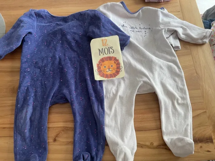 Lot de 7 pyjamas bébé fille 12 mois - photo numéro 3