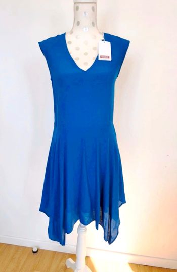 Robe d'été bleu marine avec doublure | Comptoir des cotonniers | Taille 34 | Neuf avec étiquette