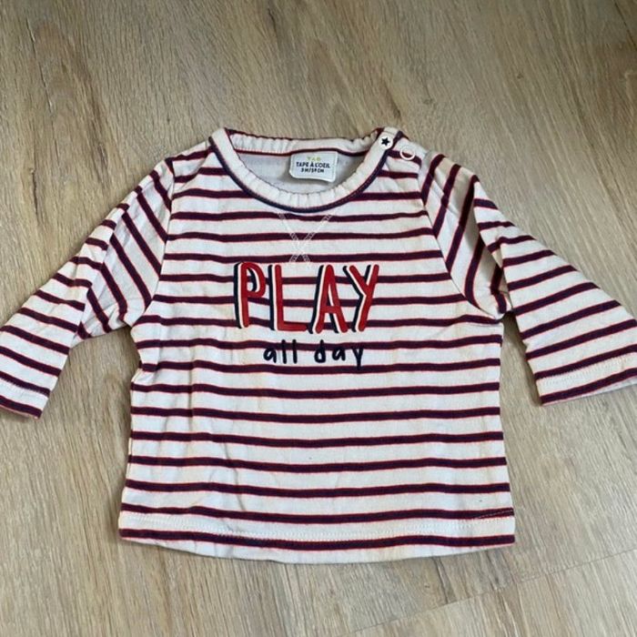 Haut manche longue 3 mois