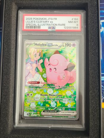 Carte pokémon Rare JTG Mélofée Ex gradé PSA