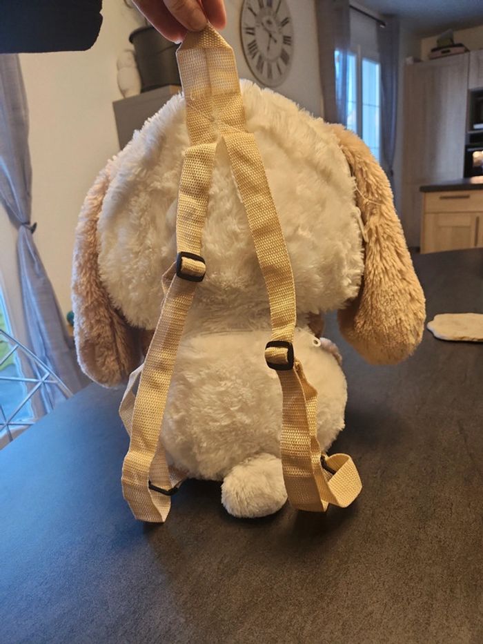 Gros sac à dos doudou lapin - photo numéro 3