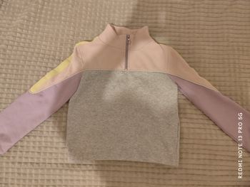 Sweat fille Kiabi 8 ans – multicolore – col zippé – bon état