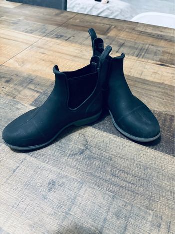 Paire de bottines équitation plastique noir 28