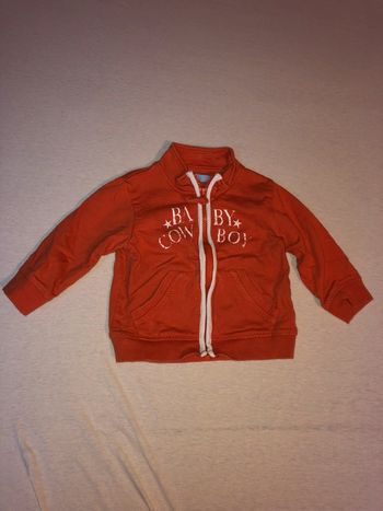 Gilet zippé orange