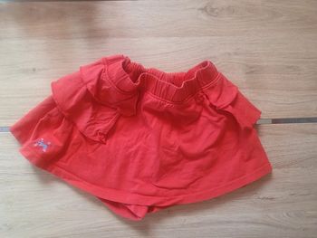 Jupe short rouge taille ajustable 6 ans Sergent major