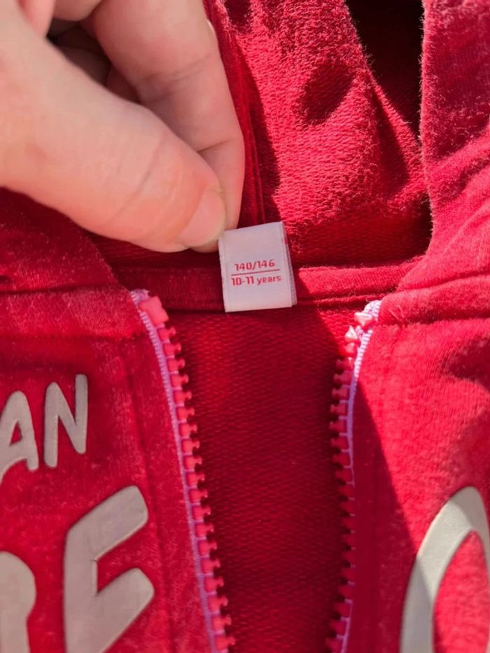 Gilet zippé rouge esprit 10 ans - photo numéro 5