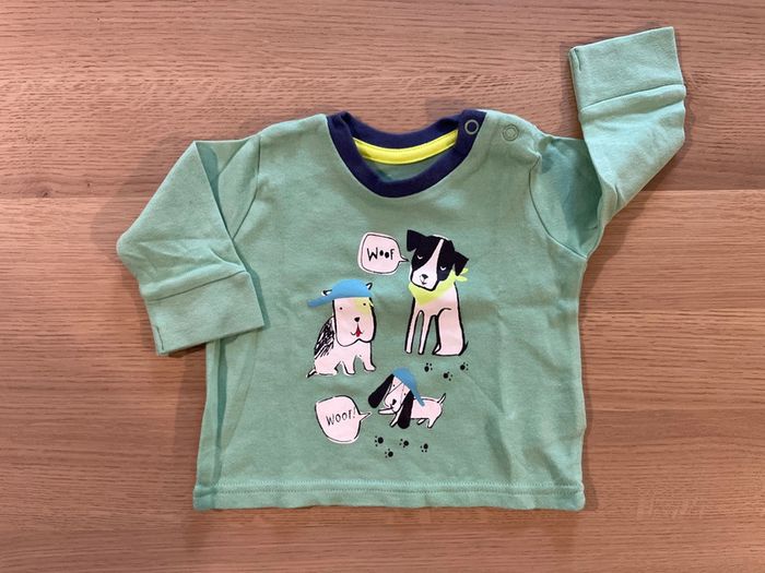 Sweat-shirt vert primark 0/3 mois