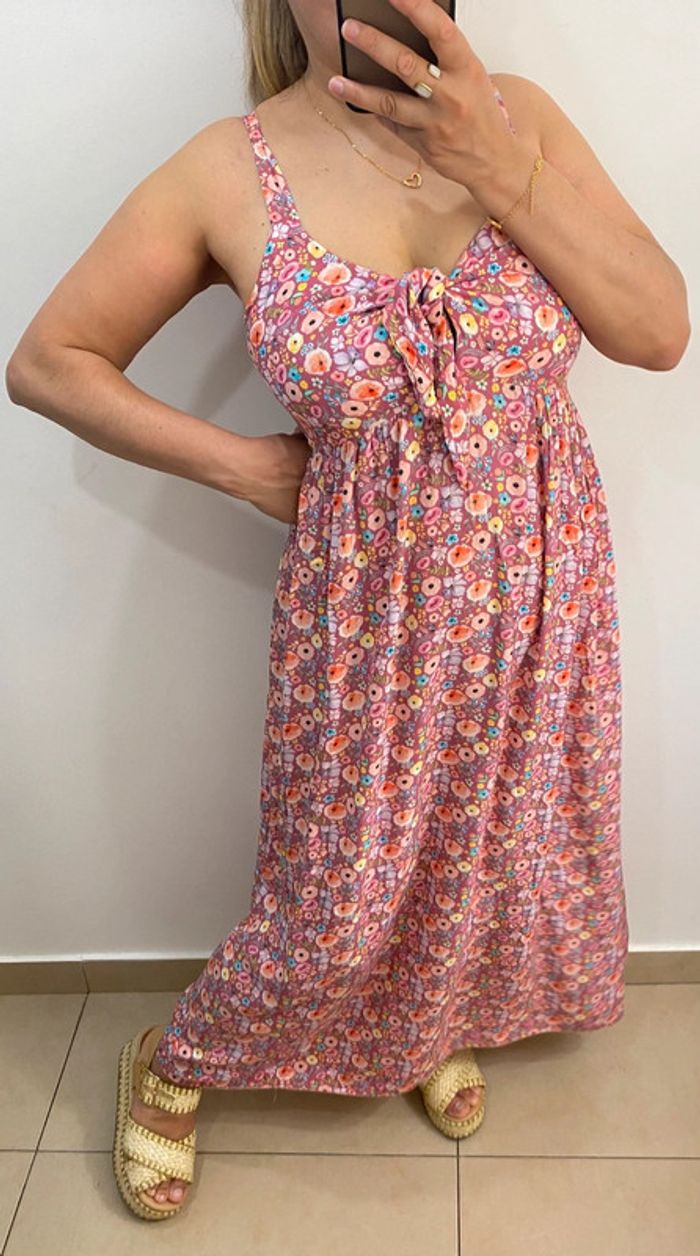 Robe longue fleurie taille 38 - photo numéro 5