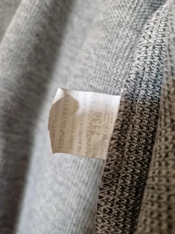 Veste grise moucheté perles nacrées - photo numéro 5