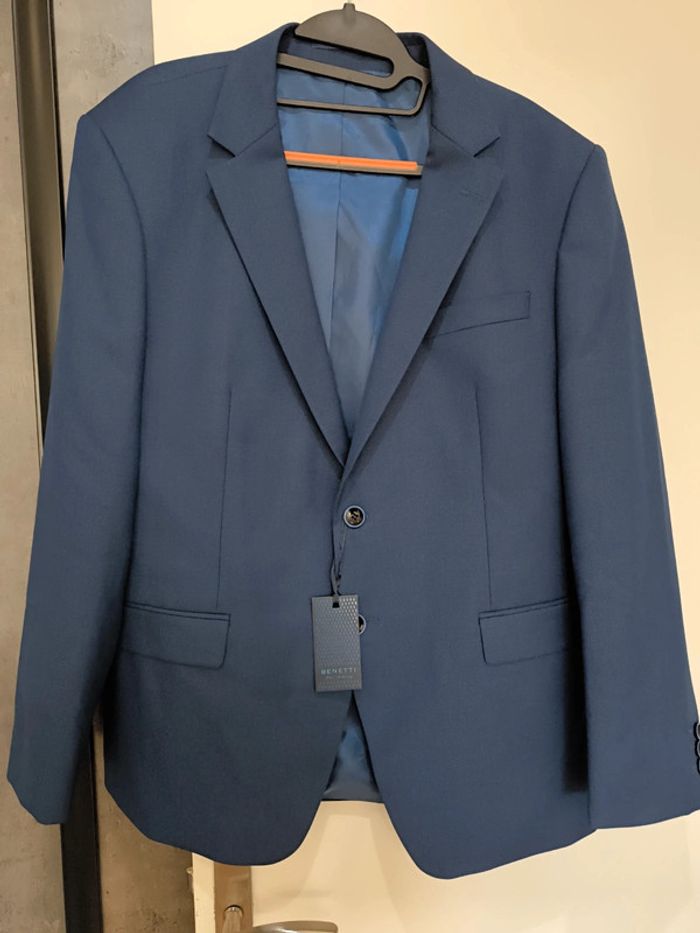 Veste couleur pétrol costume taille 42 neuf benetti