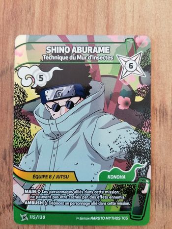 Shino Aburame 115/130 rare