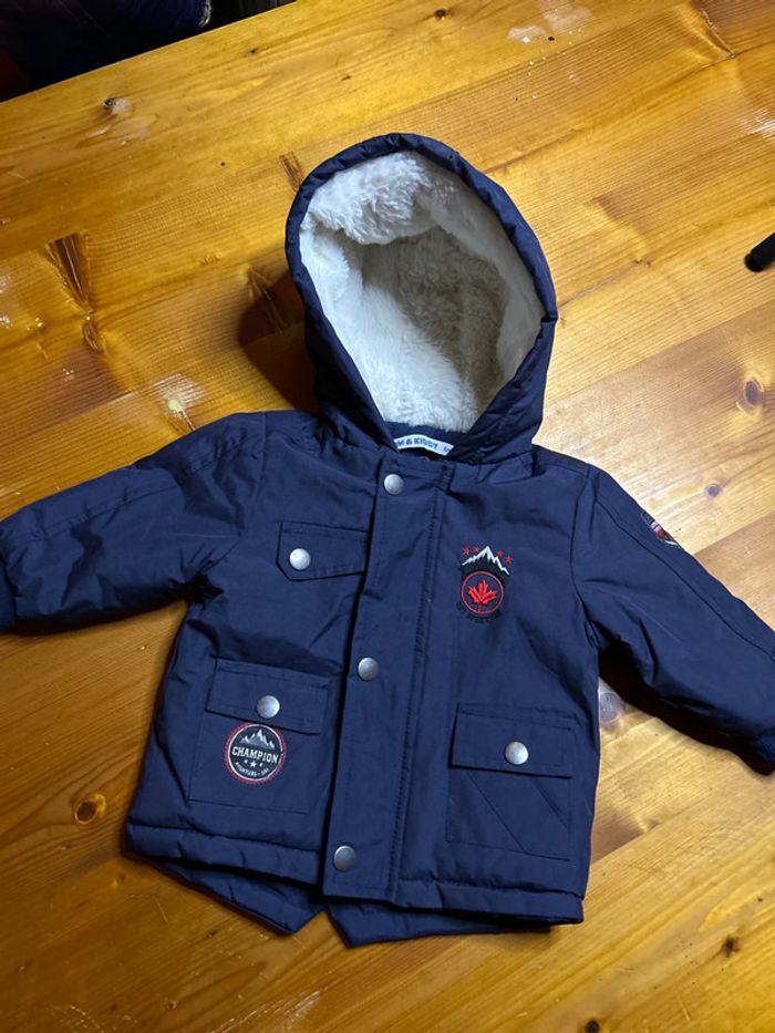 Parka Tom&kiddy 6M bleu marine