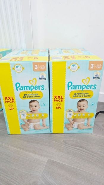 2× Couches Pampers  Taille 3 PACK XXL  ×258