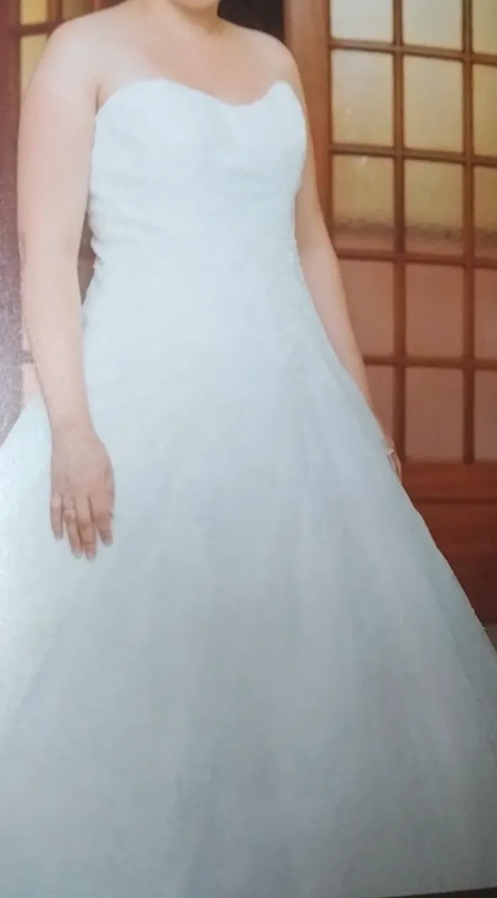 Robe de mariée T38 princesse avec bustier - photo numéro 3