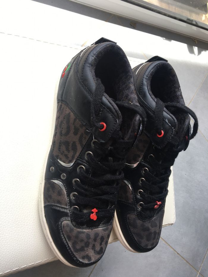 Baskets New Clery Noir et Gris - Le Temps des Cerises - Freeman T. Porter - photo numéro 4
