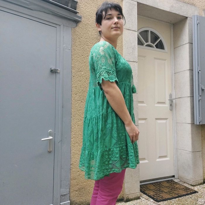 Magnifique robe neuve verte taille unique - photo numéro 3