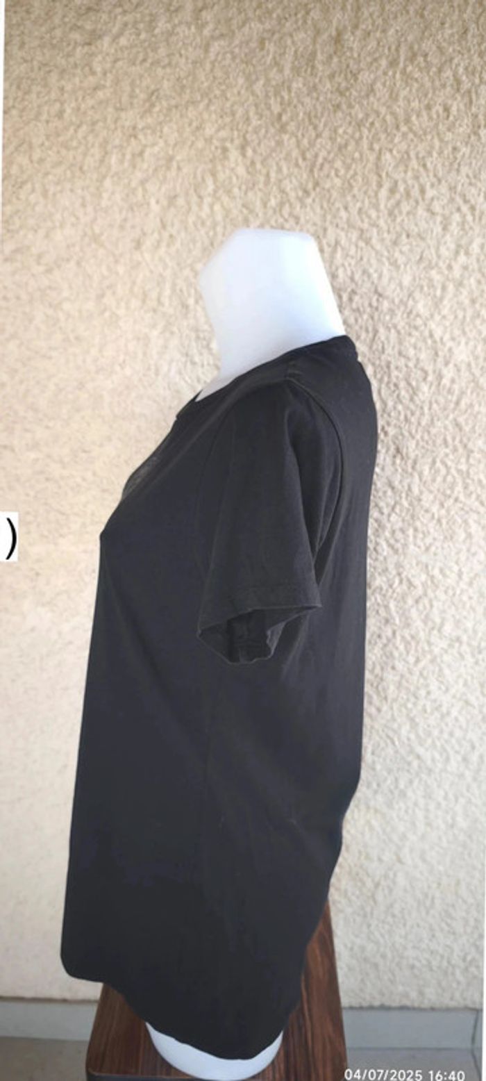 T-shirt Converse Taille XL Noir - photo numéro 3