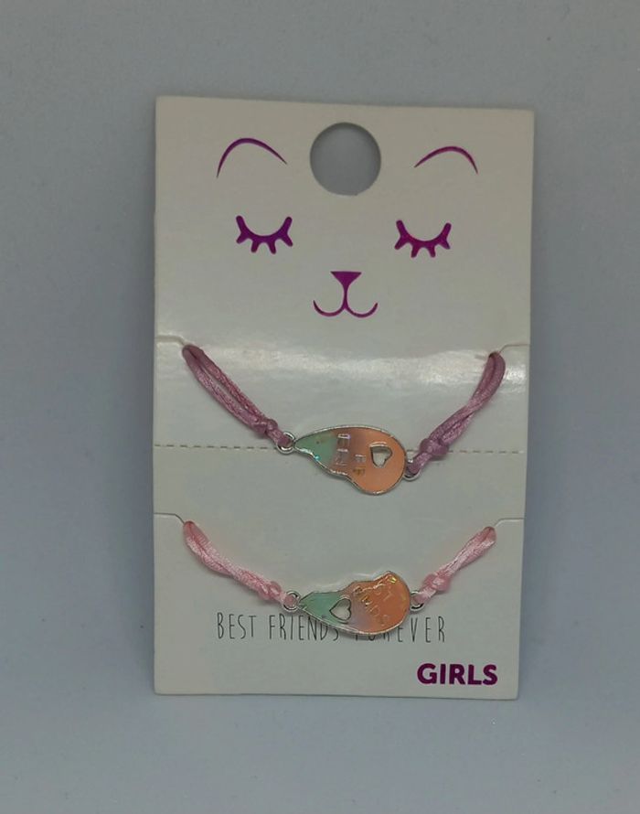 Lot 2 Bracelets bff Best friends forever meilleures amies